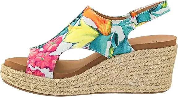 Corky White Floral Carley Wedge - Image 4