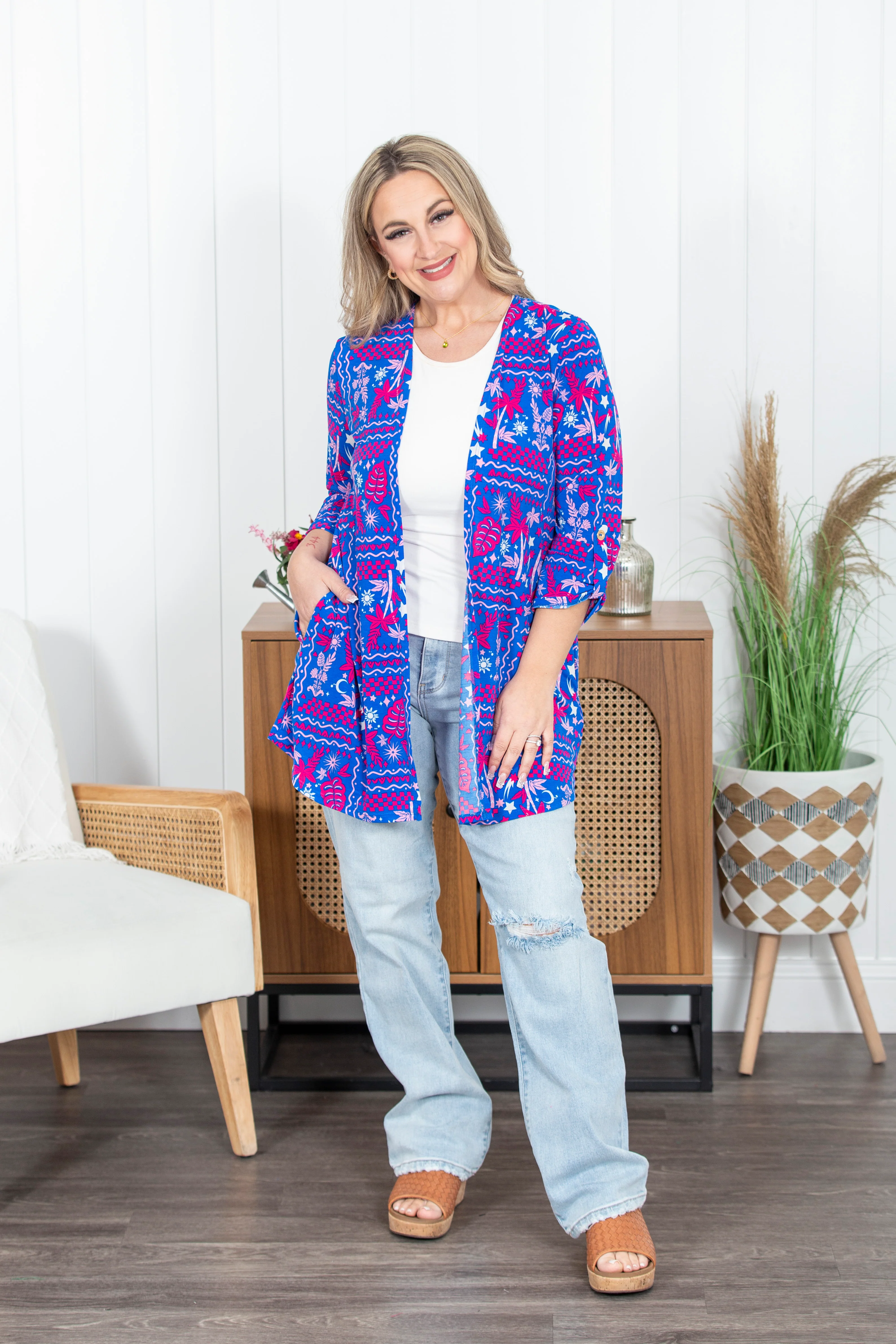 Liz Printed Cardigan - Image 6