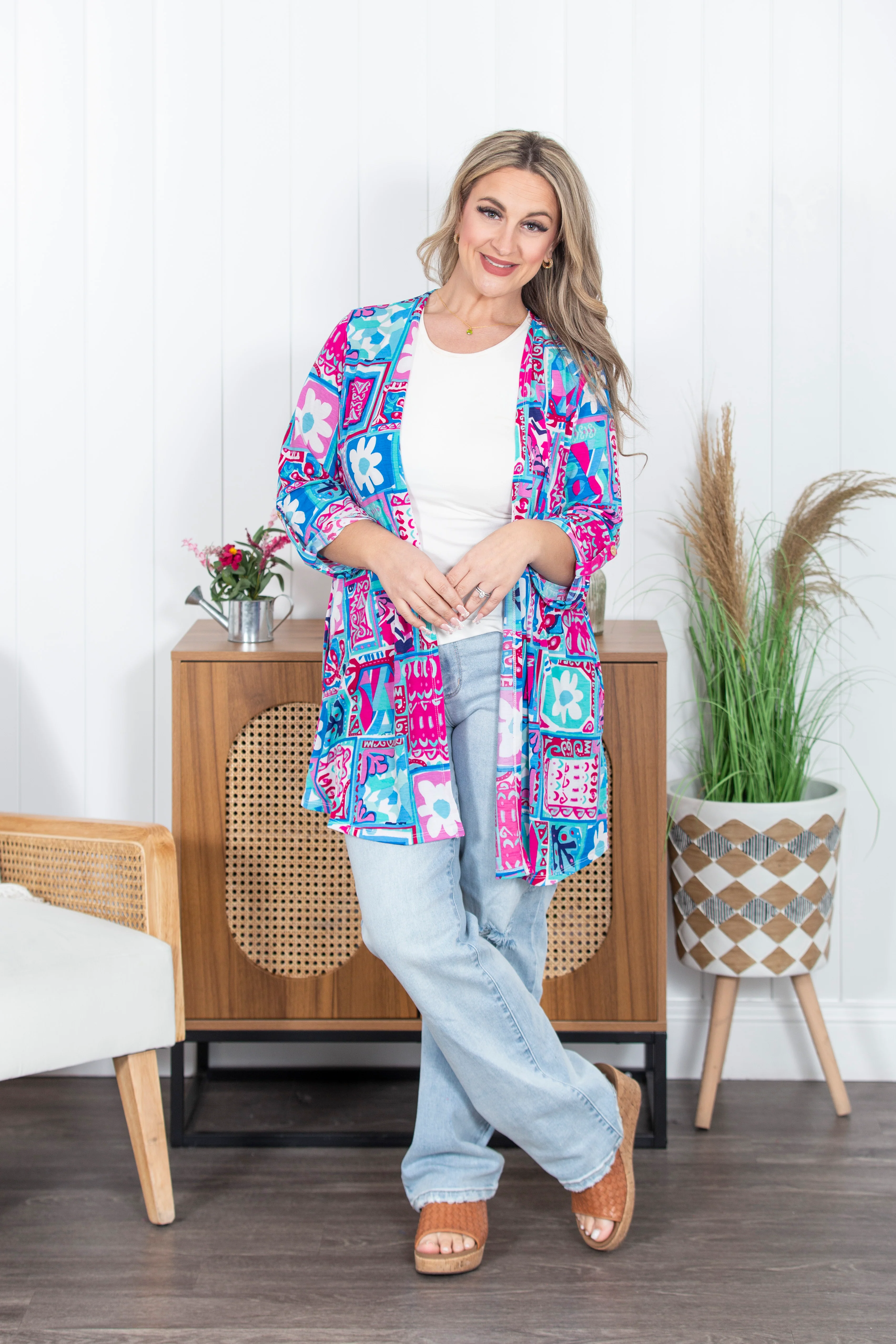 Liz Printed Cardigan - Image 8