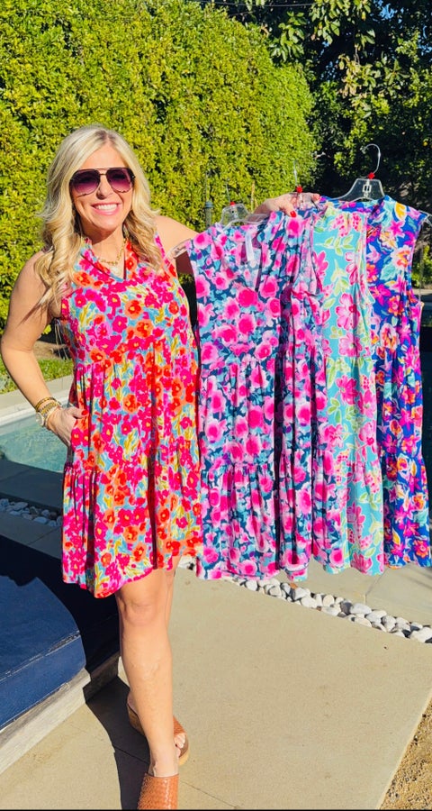 Liz Printed Tiered Dress - Image 13