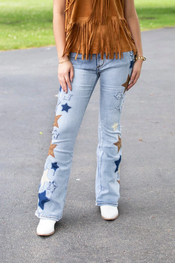 Oli And Hali Star Patchwork Jeans - Image 7