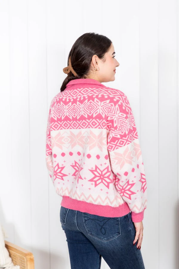 Sweet Snowflakes Half Zip - Image 6