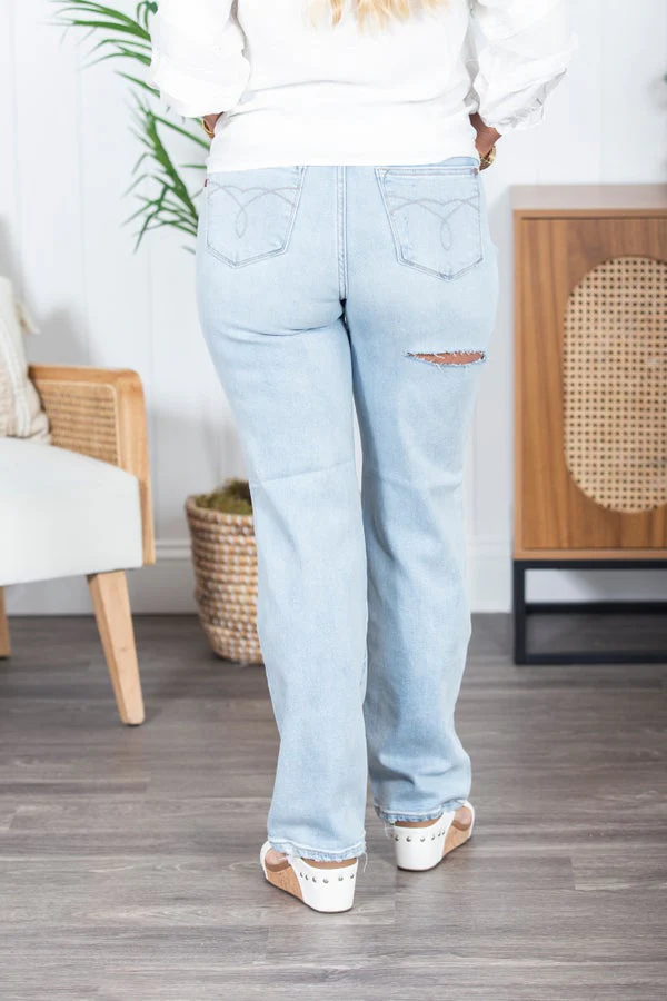 The Christina Back Destroy Judy Blue Jeans - Image 4