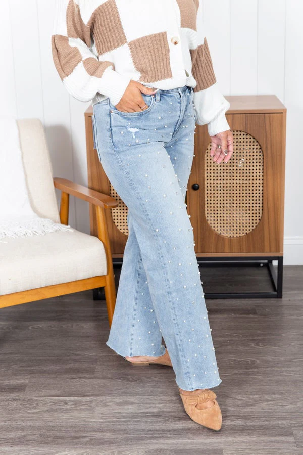 The Josie Wide Leg Mica Jean - Image 4