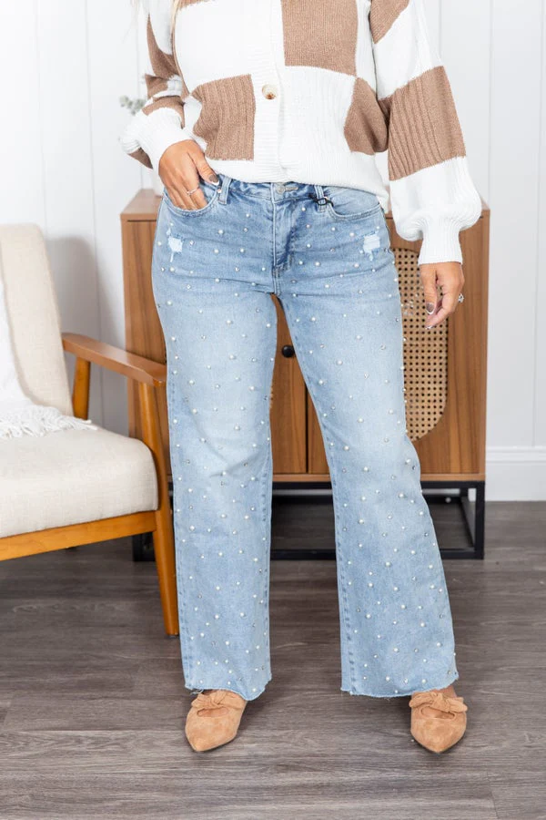 The Josie Wide Leg Mica Jean - Image 5