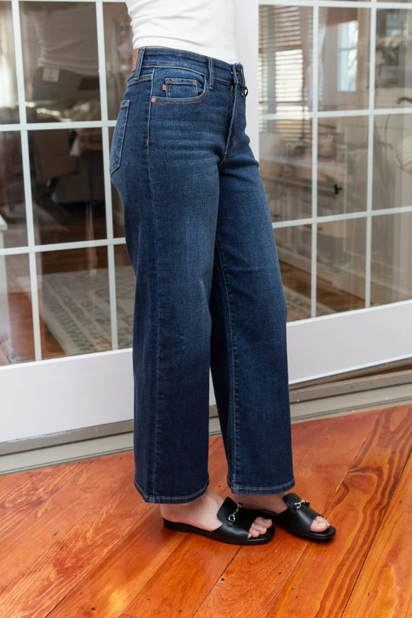 The Lyla Ankle Wide Judy Blue Jeans - Image 3